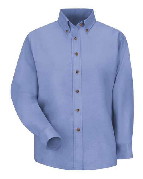 Red Kap SP91 — Women's Poplin Dress Shirt — Light Blue