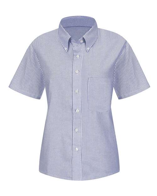 Red Kap SR61 — Women's Executive Oxford Dress Shirt — Blue/ White Stripe