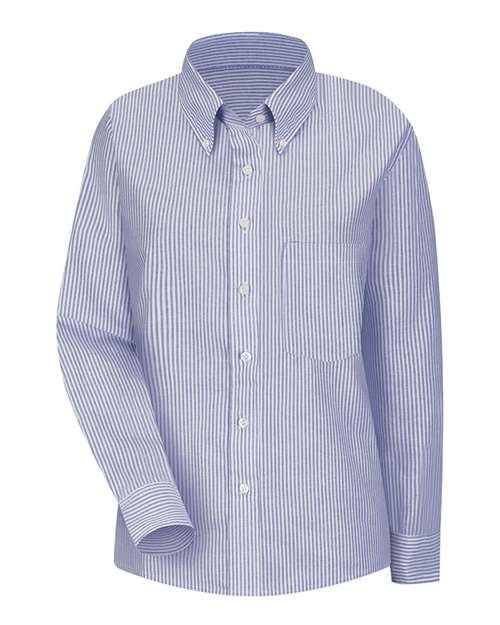 Red Kap SR71 — Women's Executive Dress Shirt — Blue/ White Stripe