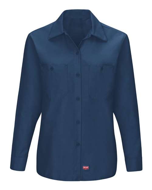 Red Kap SX11 — Women's Long Sleeve Mimix Work Shirt — Navy