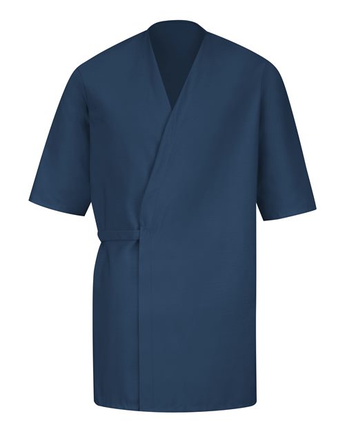 Red Kap WP18 — Men's Collarless Poplin Butcher Wrap — Navy