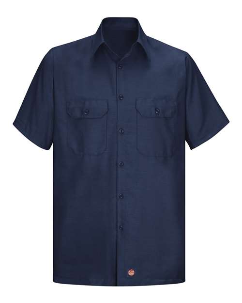 Red Kap SY60T — Men's Tall Ripstop Short Sleeve Work Shirt — Navy