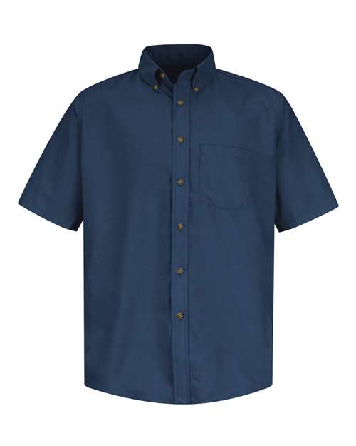Red Kap SP80T — Men's Tall Poplin Short Sleeve Dress Shirt — Navy
