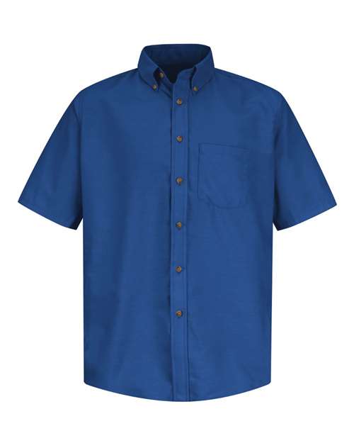 Red Kap SP80T — Men's Tall Poplin Short Sleeve Dress Shirt — Royal Blue