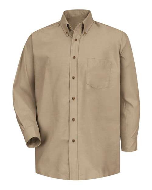 Red Kap SP90 — Men's Poplin Dress Shirt — Khaki - Sleeve 36/37