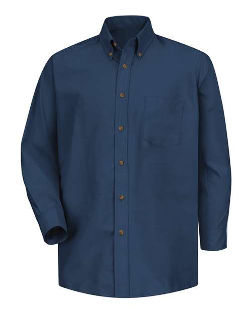 Red Kap SP90 — Men's Poplin Dress Shirt — Navy - Sleeve 32/33