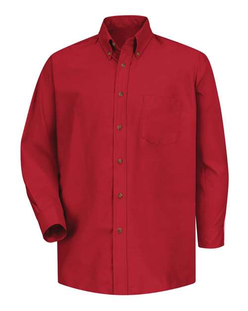 Red Kap SP90 — Men's Poplin Dress Shirt — Red - Sleeve 32/33