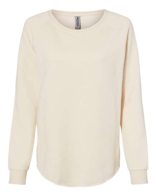 Independent Trading Co. PRM2000 — Women's California Wave Wash Crewneck Sweatshirt — Bone