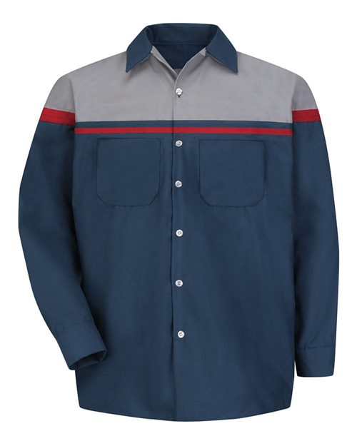 Red Kap SP14ACT — Men's Tall Performance Tech Long Sleeve Shirt — main view
