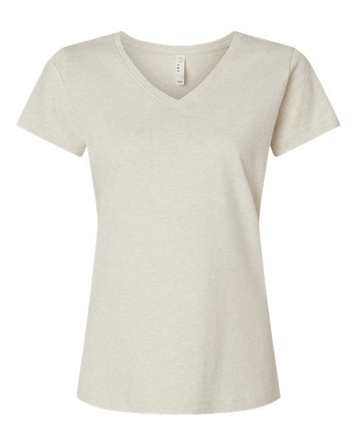 LAT 3507 — Women's Fine Jersey V-Neck Tee — Natural Heather