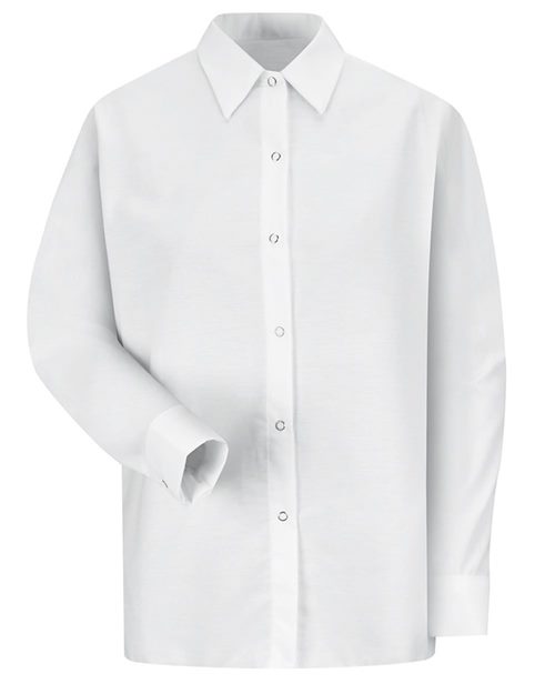 Red Kap SP15 — Women's Long Sleeve Specialized Pocketless Poplin Work Shirt — main view