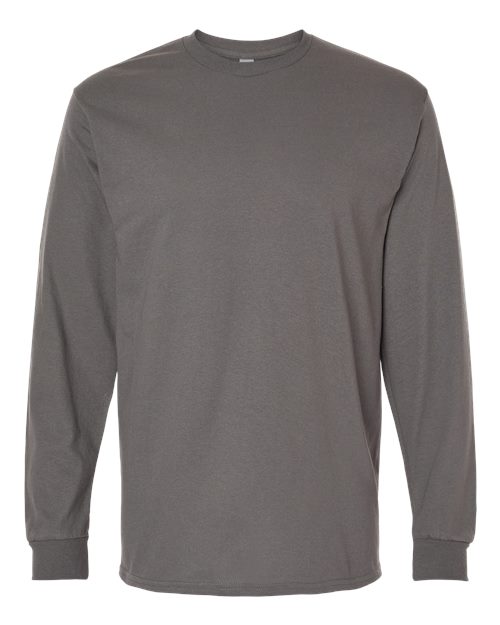 Gildan 5400 — Unisex Heavy Cotton™ Long Sleeve T-Shirt — Charcoal