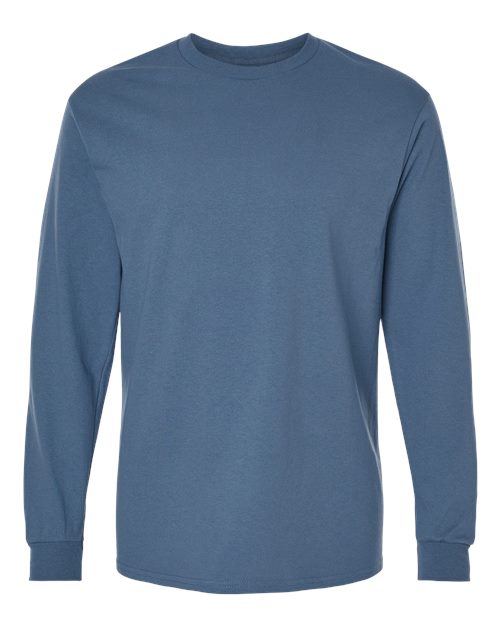 Gildan 5400 — Unisex Heavy Cotton™ Long Sleeve T-Shirt — Indigo Blue