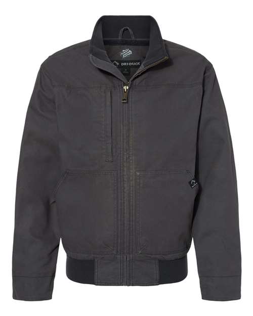 DRI DUCK 5032 — Men's Force Power Move Bomber Jacket — Charcoal