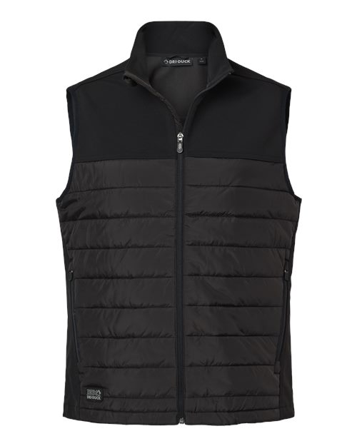 DRI DUCK 5318 — Men's Summit Soft Shell Puffer Vest — Black