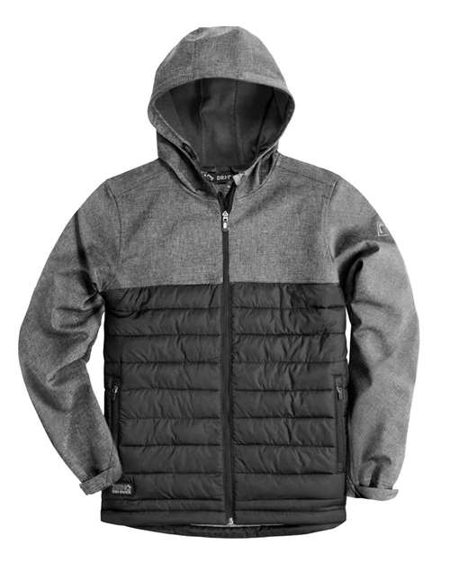 DRI DUCK 9415 — Women's Vista Soft Shell Puffer Jacket — Black Heather/ Black