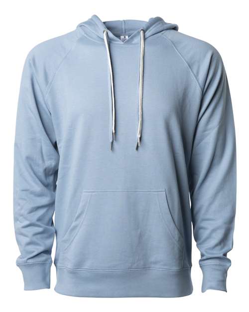 Independent Trading Co. SS1000 — Unisex Icon Lightweight Loopback Terry Hooded Sweatshirt — Misty Blue