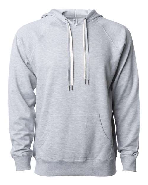 Independent Trading Co. SS1000 — Unisex Icon Lightweight Loopback Terry Hooded Sweatshirt — Athletic Heather