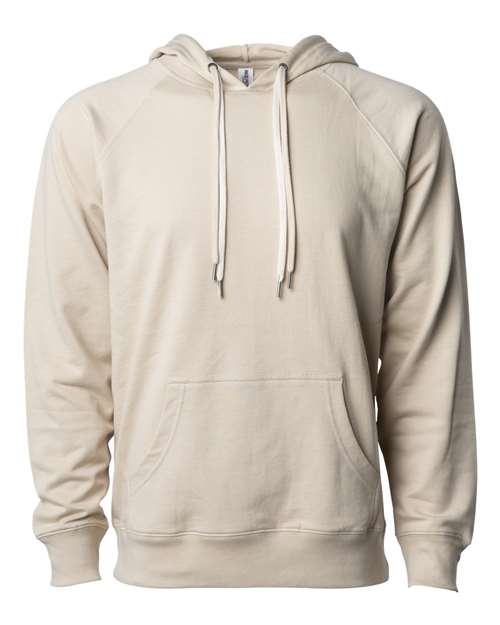 Independent Trading Co. SS1000 — Unisex Icon Lightweight Loopback Terry Hooded Sweatshirt — Sand