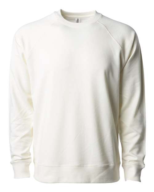Independent Trading Co. SS1000C — Unisex Icon Lightweight Loopback Terry Crewneck Sweatshirt — Bone