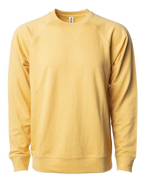 Independent Trading Co. SS1000C — Unisex Icon Lightweight Loopback Terry Crewneck Sweatshirt — Harvest Gold