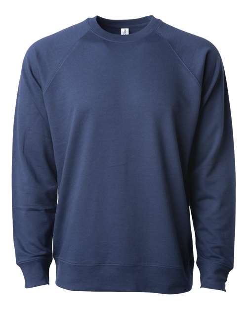 Independent Trading Co. SS1000C — Unisex Icon Lightweight Loopback Terry Crewneck Sweatshirt — Indigo