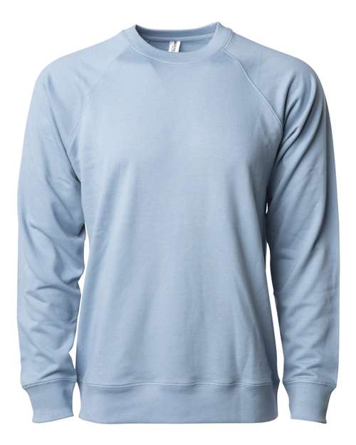 Independent Trading Co. SS1000C — Unisex Icon Lightweight Loopback Terry Crewneck Sweatshirt — Misty Blue