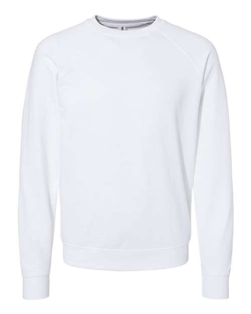 Independent Trading Co. SS1000C — Unisex Icon Lightweight Loopback Terry Crewneck Sweatshirt — White
