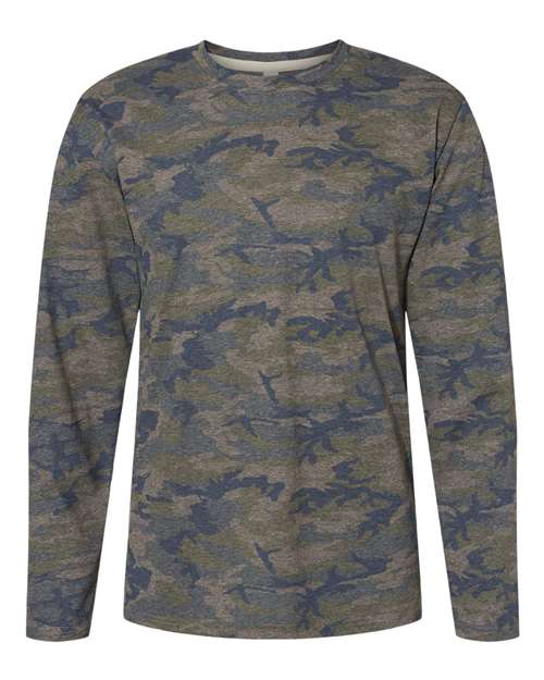 LAT 6918 — Men's Fine Jersey Long Sleeve Tee — Vintage Camo