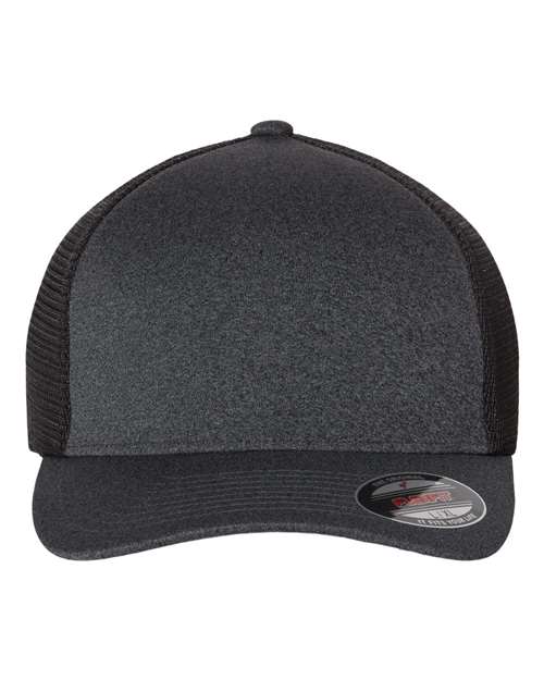 Flexfit 5511UP — Unipanel™ Trucker Cap — Melange Dark Grey/ Black