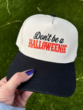 Don't Be a Halloweenie Cap, OTTO 31-069, Embroidered Fall Trucker Hat, Funny Halloween Snapback, Autumn Baseball Cap