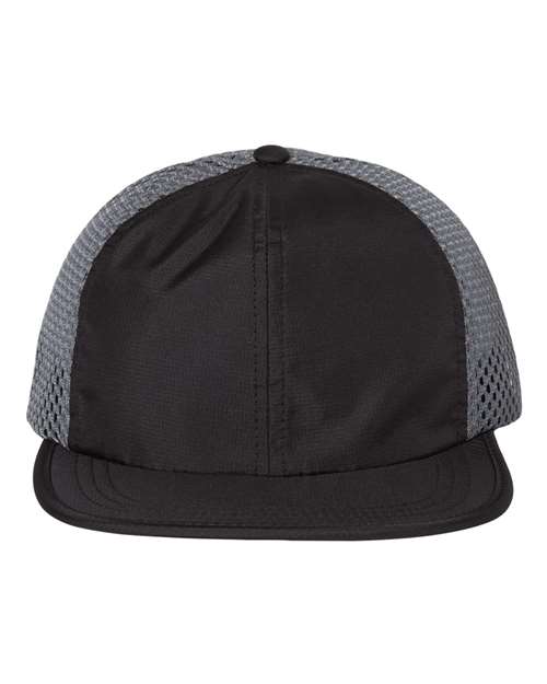 Richardson 935 — Rogue Wide Set Mesh Cap — Black/ Charcoal