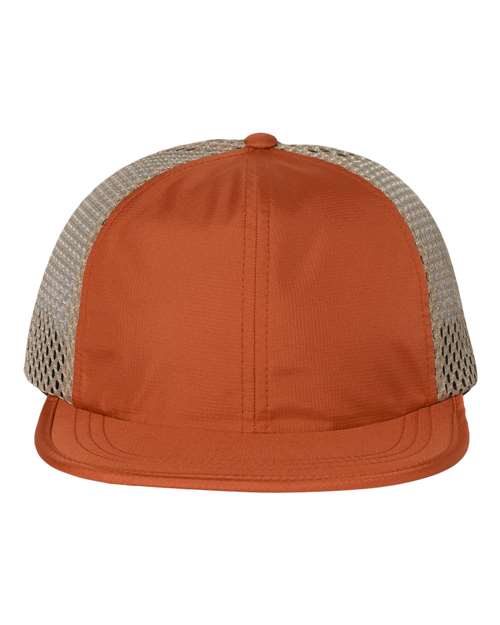 Richardson 935 — Rogue Wide Set Mesh Cap — Texas Orange/ Khaki