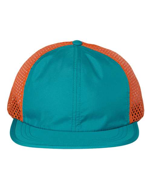 Richardson 935 — Rogue Wide Set Mesh Cap — Teal/ Orange