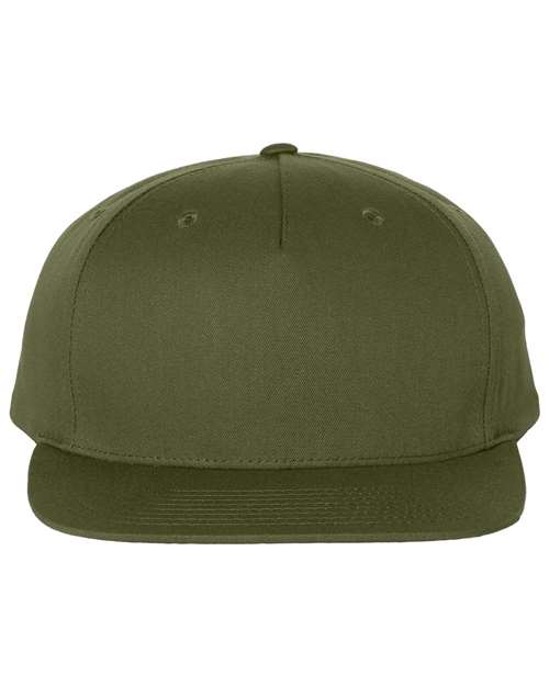 Richardson 255 — Pinch Front Structured Snapback Trucker Cap — Army Olive