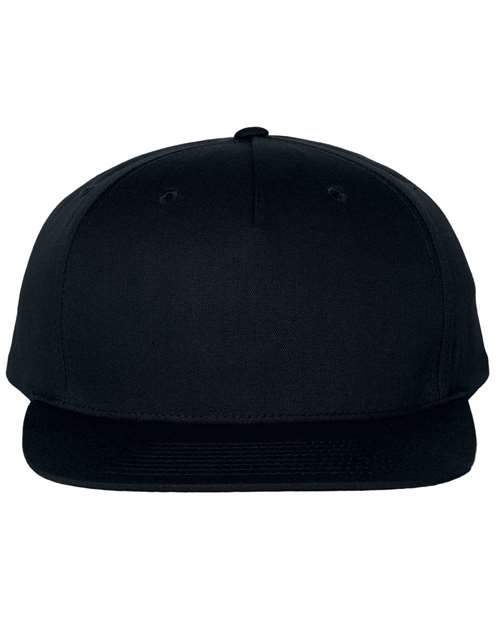 Richardson 255 — Pinch Front Structured Snapback Trucker Cap — Black