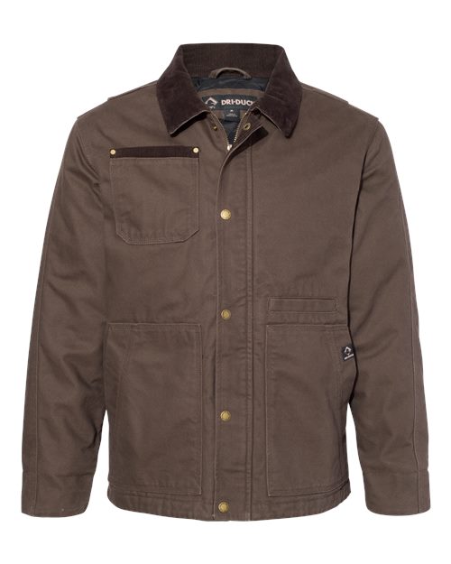 DRI DUCK 5091T — Men's Tall Rambler Boulder Cloth Jacket — Tobacco