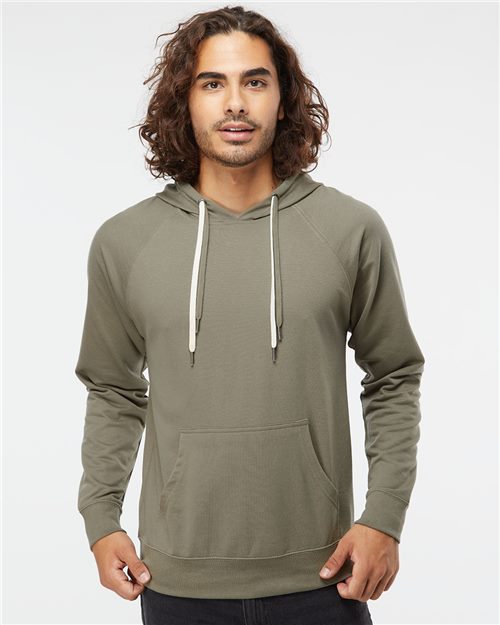 Independent Trading Co. SS1000 — Unisex Icon Lightweight Loopback Terry Hooded Sweatshirt — main view
