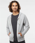 Independent Trading Co. SS1000Z — Unisex Icon Lightweight Loopback Terry Full-Zip Hooded Sweatshirt — main view