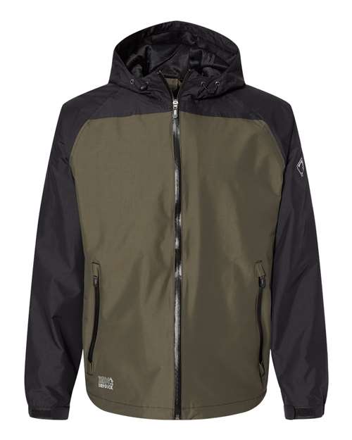 DRI DUCK 5335 — Unisex Torrent Waterproof Hooded Jacket — Olive/ Black