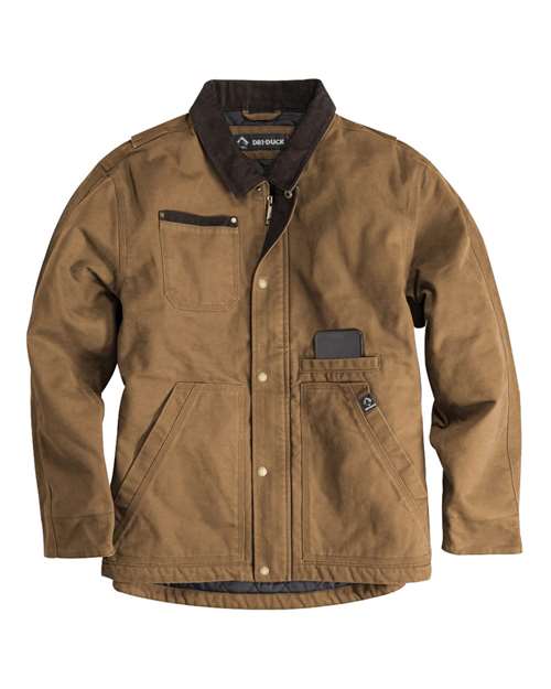 DRI DUCK 5091T — Men's Tall Rambler Boulder Cloth Jacket — Saddle