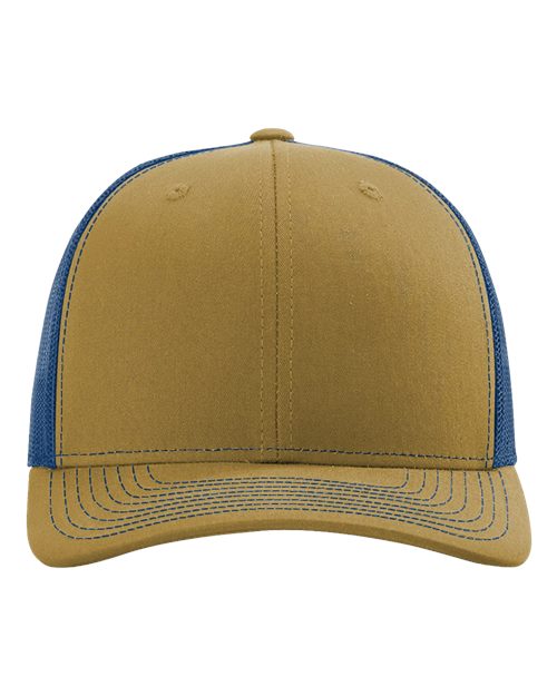 Richardson 112 — Snapback Trucker Cap — Biscuit/ True Blue