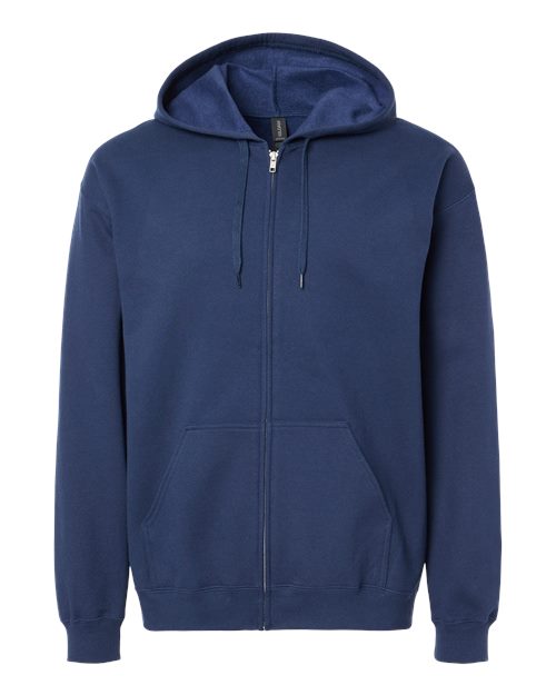 Gildan SF600 — Unisex Softstyle® Full-Zip Hooded Sweatshirt — Navy