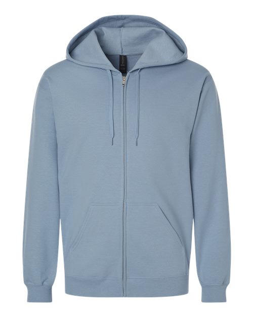 Gildan SF600 — Unisex Softstyle® Full-Zip Hooded Sweatshirt — Stone Blue