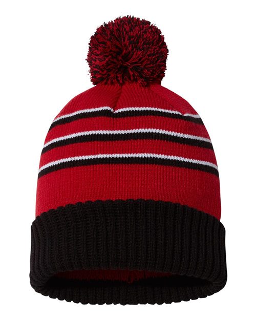 Richardson 134 — Pom Cuffed Beanie — main view