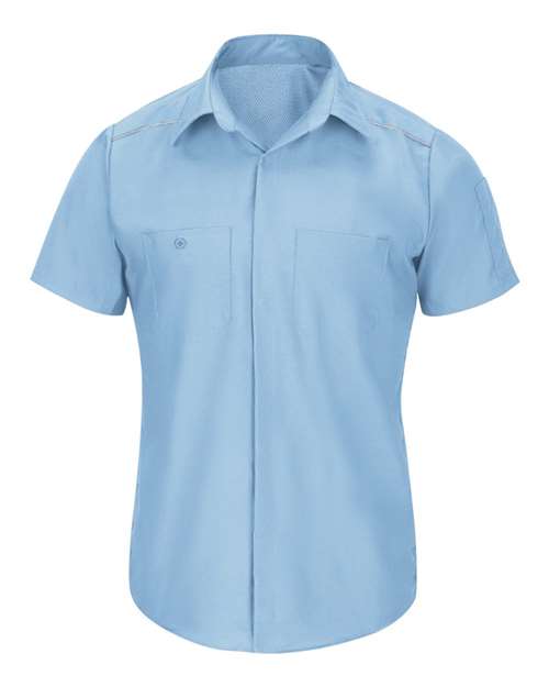 Red Kap SP4A — Men's Short Sleeve Pro Airflow Work Shirt — Light Blue