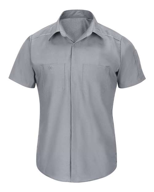 Red Kap SP4AT — Men's Tall Short Sleeve Pro Airflow Work Shirt — Grey