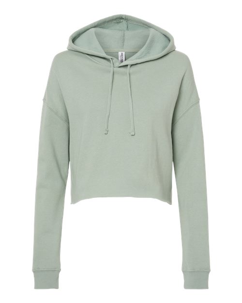 Independent Trading Co. AFX64CRP — Women’s Lightweight Crop Hooded Sweatshirt — Sage