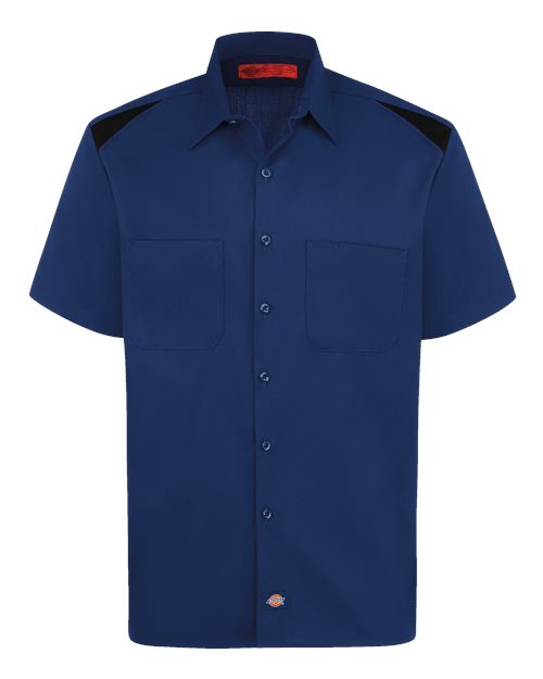 Dickies 05T — Men's Tall Short Sleeve Performance Team Shirt — Cobalt Blue/ Black