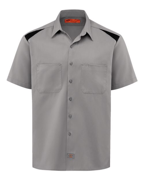 Dickies 05T — Men's Tall Short Sleeve Performance Team Shirt — Smoke/ Black